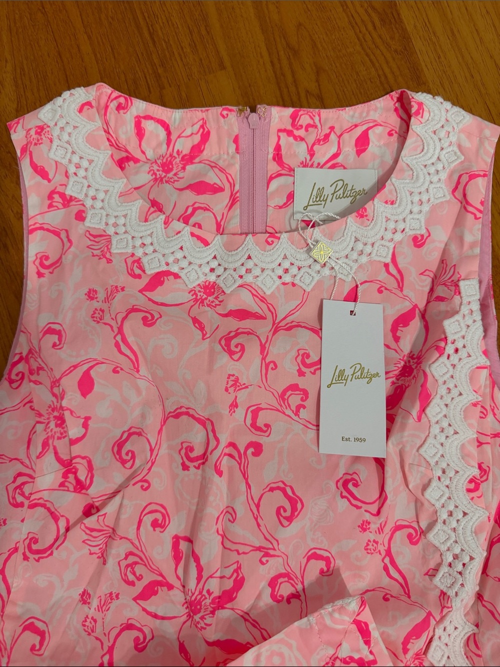 Lilly Pulitzer Pink shift Romper Dress - Picture 3 of 5